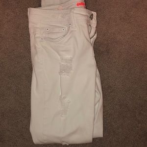 Dollhouse Pants - White ripped capris Dollhouse Pants - White ripped capris
